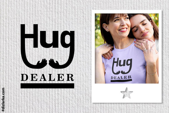Hug Dealer Valentine Graphics for Crafts