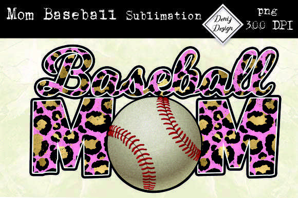 Mom Baseball Graphics for Crafts & Branding