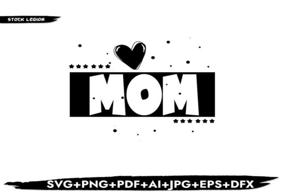 Mom Heart: Cute Graphics for Crafts & Blogs