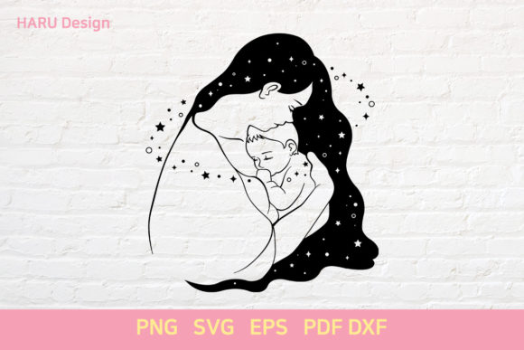 Mom Hug a Baby: Graphics for Crafts & Blogs