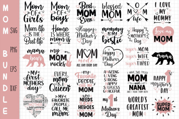 Mom Quotes Bundle: Essential Graphics for Crafts