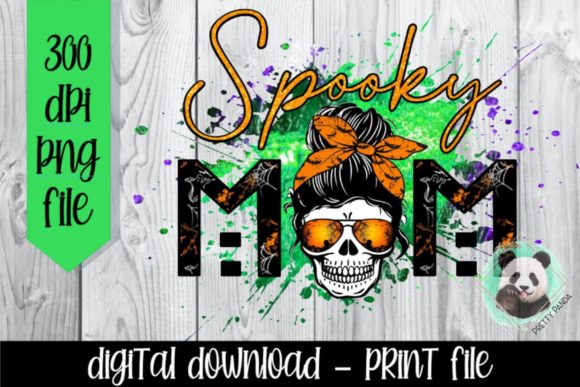 Spooky Mom Halloween Graphics for Crafts & Branding